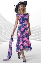 Load image into Gallery viewer, Veromia Occasions - VO9176 - FUCHSIA/NAVY

