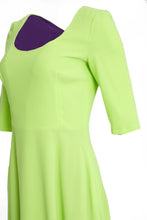 Load image into Gallery viewer, Kate Cooper KCS23118  - DRESS 3/4 SLEEVE - LIME
