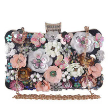 Load image into Gallery viewer, QBS - K020 - Applique Flower Clutch Bag
