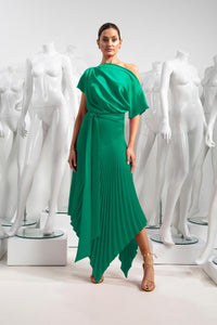 Kevan Jon - Mila Pleat Knee - Emerald