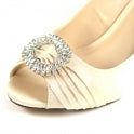 Load image into Gallery viewer, LUNAR - VALERIE - PEEP TOE SHOE - CHAMPAGNE
