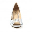 Load image into Gallery viewer, LUNAR - VALERIE - PEEP TOE SHOE - SILVER
